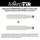 5dbi Acomnirpsma Mikrotik Units Dipole Antennas With Rpsma Connectors 703624200626