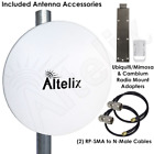 Ad5g23m2 Altelix Ghz Mimo Dish Antenna For Cambium Epmp Ubiquiti Mimosa