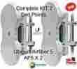 Af-5x2 Ubiquiti Airfiber Af5 Kit 2 End Points Mid-band 5ghz 1.2 Gbps Up To 100 Km Ptp 602003745713
