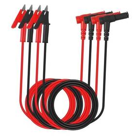 Aitiao 00737-2p 4pcs Alligator Clip Test Leads Banana Plug Right Angle To Clips