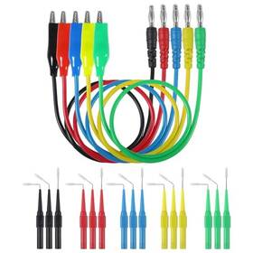 Atnsinc 687117719881 20pcs Test Lead Kit Alligator Clip To 4mm Banana Plug Probe Back Probes