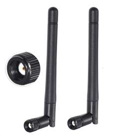 Usc035 Bingfu 2pcs Wifi Antenna Rp-sma 2.4ghz 5ghz For Video Surveillance Monitor