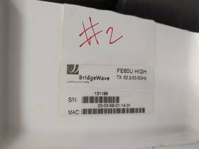 Fe6ou-high Bridgewave Fe6ou High Tx 62.2-63.6ghz Microwave Backhaul Radio