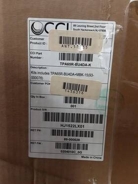 Communication Components Inc. Tpa65r-bu4da-k Cci Four Foot 1.2 M Multiband Twelve Port Antenna Free Shpping
