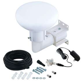 360d Five Star 840449111093 Omnidirectional Tv Antenna Amplifier 60 Miles Hd White