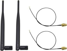Highfine 313043291213 2 X 2.4ghz 6dbi Indoor Omni-directional Wifi Antenna 802.11n/b/g Rp-sma Female C