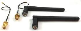 Kevin Chen 445017863812 2pcs 433mhz Antenna Rf Rp Sma Male Connetcor High Gain 3dbi U.fl Ipx To