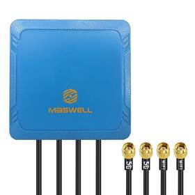 Maswell An.ag50.2cell.2wifi.40 4-pack 5g 2x2 Mimo Wifi7 700-6000mhz Omni Antenna Sma/rp Sma