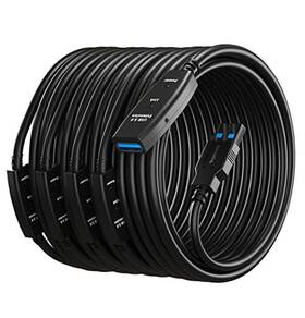 Mutecpower Usb306 100 Feet Active Usb Extension Cable 3.0 Male To Female With 3