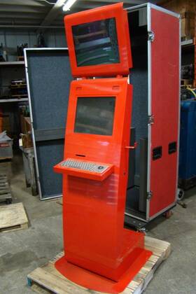 Olea Kiosks Oct210275-013 Red Display With Custom Crate