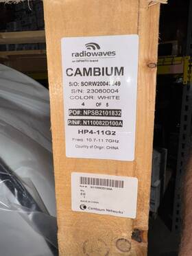 Radiowaves Hp4-11g2 Cambium Antenna