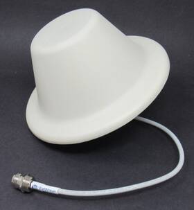 Com-072703n Technical Antennas New Dome Ceiling Mount Omni Cellular Antenna N-female 700-2700 Mhz 2.5-3.5 Dbi