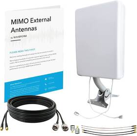 Waveform 695638733866 2x2 Mimo Panel Antenna Kit 4g And 5g Compatible Modem Router