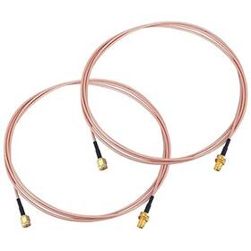 Yovkiss Lii-00889-2x-n Sma Female Bulkhead Mount To Male Rg316 Antenna Extension 2-pack 6.5ft / 2m
