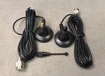 Lot Of 2 Small Magnetic Antenna Bases With Short. Fixed Price $20.22.