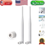 Enhanced Reception: 2-PACK 6DBI Wifi Antennas For Routers & Cameras Rp-sma. Fixed Price $15.99.
