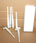 2.4/5 Ghz 2/3 Dbi White Omnidirectional Rubber Duck Antenna, Rpsma Plug-lot Of. Fixed Price $9.00.