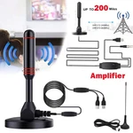 Hd Digital Tv Antenna Indoor Amplified Dab High Gain 200 Miles With Amplifier Bo. Fixed Price $11.26.