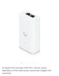 Ubiquiti Unifi Adapter 60W (u-poe++). Fixed Price $27.00.
