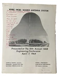 Nbc Tv Vtg Ephemera Shared Antenna Sys Presentation 1964 Plus Note Original Cbs. Fixed Price $47.77.