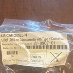 Cisco AIR-CAB005LL-N Low Loss Ft Type To Cable, Black 37-0907-01. Fixed Price $20.00.