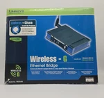 Linksys WET54G 2.4GHZ 802.11G Wireless Ethernet Bridge Open Box. Fixed Price $24.88.