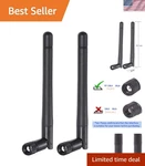High Gain 3DBI Omni-directional Rp-sma Male Antenna 2-PACK For Wireless Devices. Fixed Price $8.99.