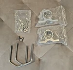 FM2-HEAVY Duty Die Cast Wall/mast Mount Bracket Set For Laird Fiberglass Antenna. Fixed Price $18.50.