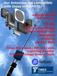 13 Dbi 5 Foot High Power Helium Miner Antenna 10' LMR400 Combo Sensecap Linxdot. Fixed Price $184.00.