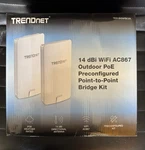 Trendnet TEW-840APBO2K Point-to-point Bridge Kit Wireless Units. Fixed Price $200.00.