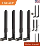 8DBI Sma Male 4G Lte Antenna 4-PACK For Wireless Cpe Router, Hotspot, Cellula.... Fixed Price $23.91.