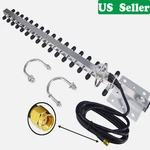 High Gain 25DBI Yagi Wifi Antenna 2.4GHZ Rp-sma Connector Long Range Booster Cab. Fixed Price $17.99.