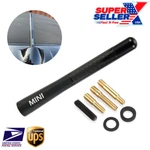 Mini Carbon Fiber Antenna Black Aluminum Stubby 4.7" Inch For Cooper Usa. Fixed Price $14.95.