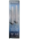 Trendnet TEW-AO57 Dual Band 2.4/5GHZ 7DBI Outdoor Directional Wifi Antenna Rpsma. Fixed Price $9.99.