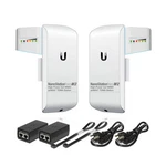 Wireless Bridge Ubiquiti LOCOM2 Pre-configured, Bundle Of Nanostat.... Fixed Price $211.79.