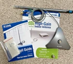 D-link Wireless 7DBI High-gain Omni-directional Indoor Antenna ANT24-0700. Fixed Price $19.99.