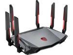Msi Radix AXE6600 Wifi 6E Tri-band Gaming Router Support 2.5GHZ/5GHZ/6GHZ, Ai Q. Fixed Price $113.49.