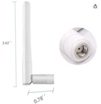 3DBI 2.4G Antenna Wireless Network Wifi Router Range Extender Rp-sma Male White. Fixed Price $7.88.