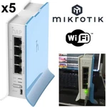 Duty Free 5 Pack Mikrotik RB941-2ND-TC Hap Lite 32MB X 10/100 2.4GHZ. Fixed Price $103.99.