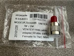 (1X) Ventev 50OHM Sma-female/jack To Tnc-male/plug Adapter 0-3GHZ Sf-tm 23010086. Fixed Price $11.70.