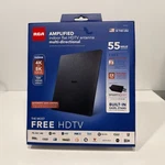 Rca ANTB55E Indoor Hdtv Antenna Mile Range Digital Open Box Tested. Fixed Price $14.99.