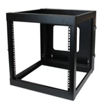 Startech.com 4-POST 12U Hinged Wall-mount Network Rack, 19" Open Frame Server. Fixed Price $612.03.
