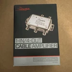 Rocketfish 1-IN 4-OUT Bi-directional Cable Amplifier RF-G1179 4DB Coax Silver. Fixed Price $15.99.