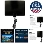 30-MILE Range Indoor Hd Antenna FL-1000 Ultra-thin Design, Cut Your Cable Bill. Fixed Price $47.99.