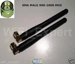2 X High Gain - 3DBI 900 1800 Mhz Sma Male Right Angle Gsm Gprs Antenna Usa. Fixed Price $7.99.