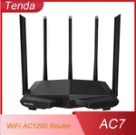 Tenda AC7 Dual Band Router AC1200 Wifi 2.4G/5G 5X6DBI High Gain Antennas Mu-mimo. Fixed Price $90.00.