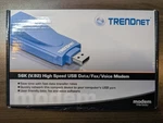 Trendnet 56K (V.92) High Speed Usb Data/fax/voice Modem TFM-560U. Fixed Price $21.00.