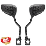 Topcabin 1 Pair Bicycle Mirror Big View Rear Chrome Skull. Fixed Price $27.99.