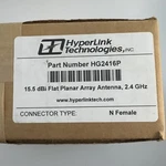 Hyperlink Technologies Model HG2416P 2.4 Ghz 15.5 Dbi Flat Panel Antenna. Fixed Price $19.64.