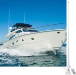 Vhf Marine Antenna 3DBI Fiberglass 43 Inch With 7M RG58 Cable PL259 Nylon Mount. Fixed Price $95.40.